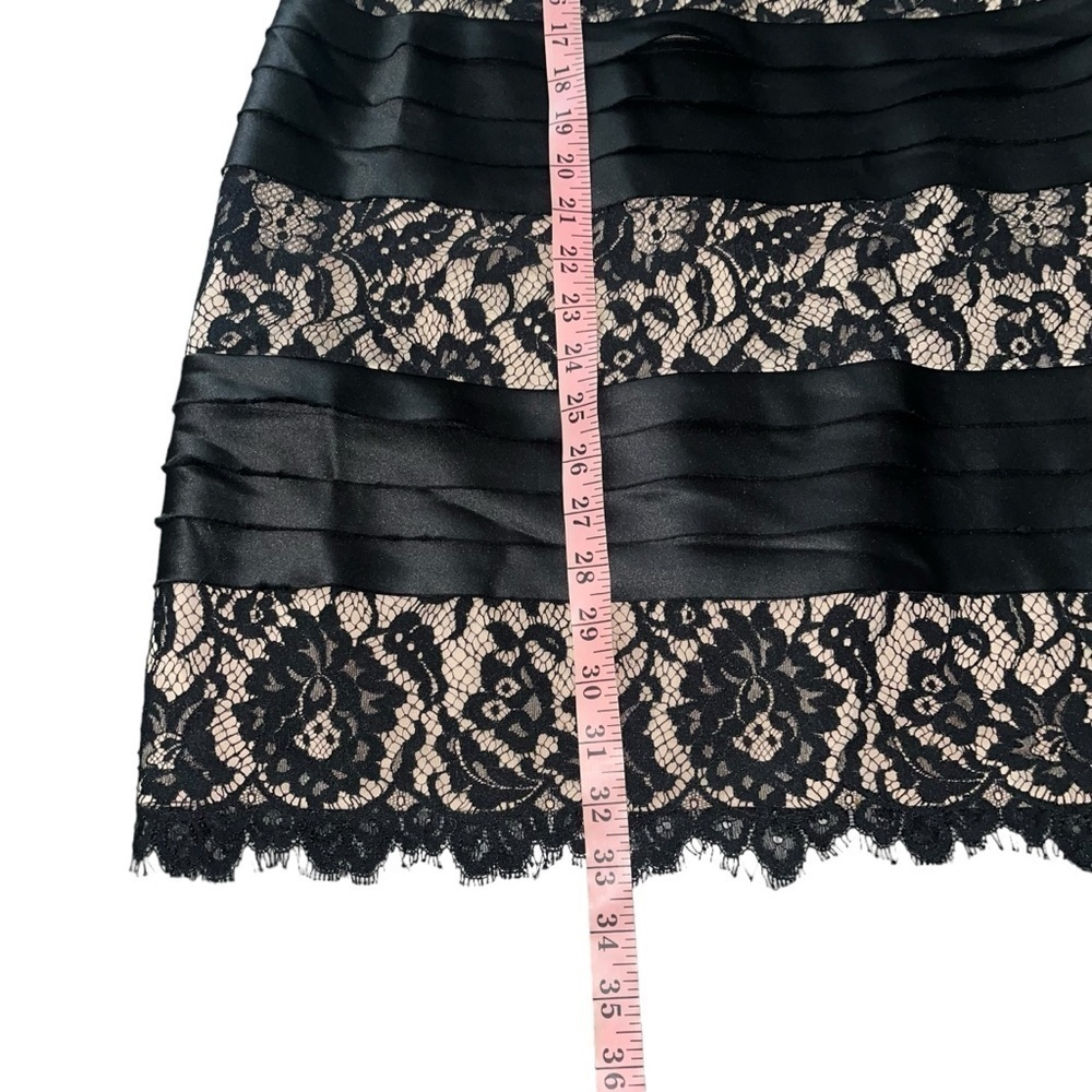 NWOT Vtg Y2K BCBGMaxazria Black Lace Illusion Halter Dress Size 8 - Picture 9 of 13